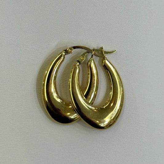 14k U Hoops