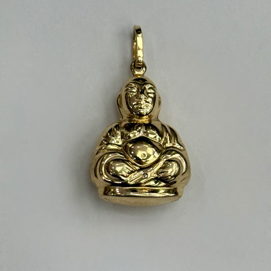 14k Mini Buddha Pendant