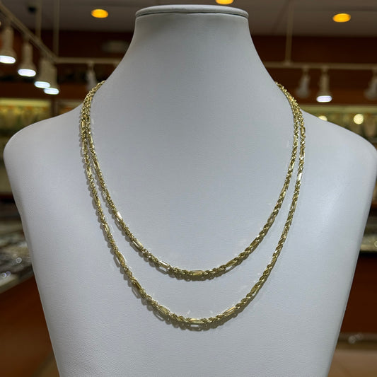 14k 3mm Milano Chain