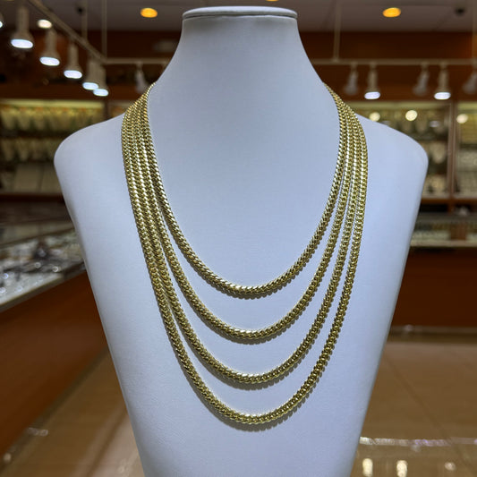 10k 5mm Solid Miami Cuban Chain