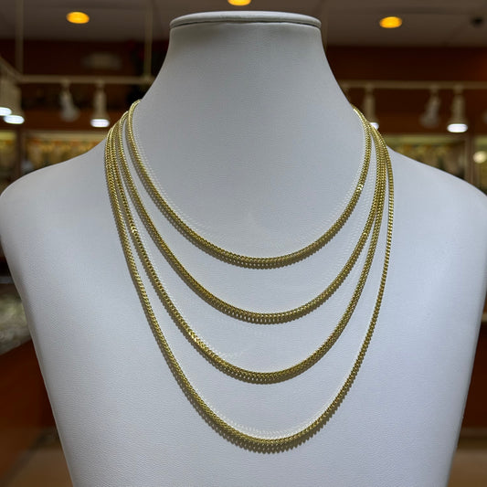 14k 2mm Franco Chain