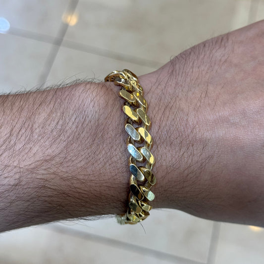 14k 11mm Monaco Bracelet