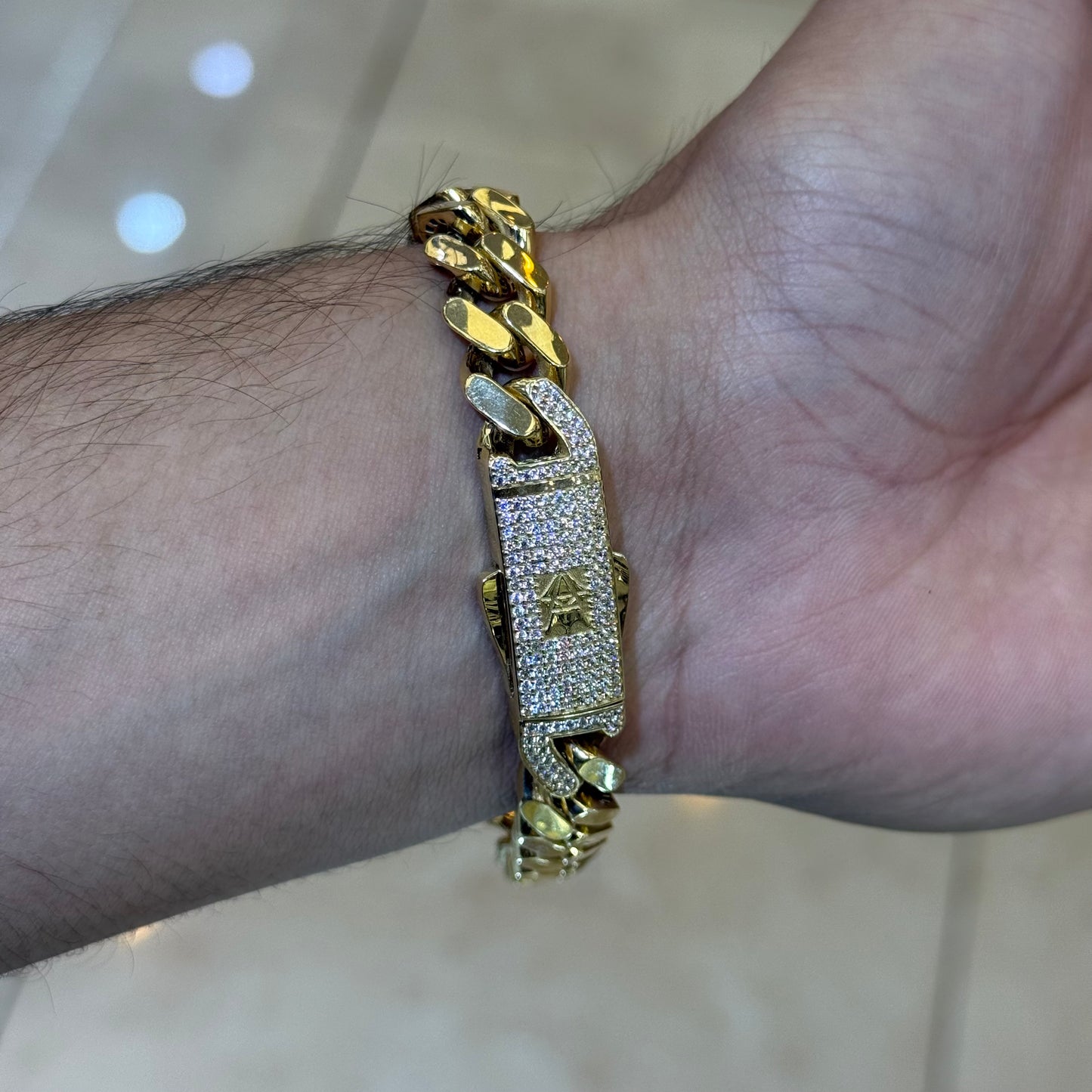 14k 11mm Monaco Bracelet