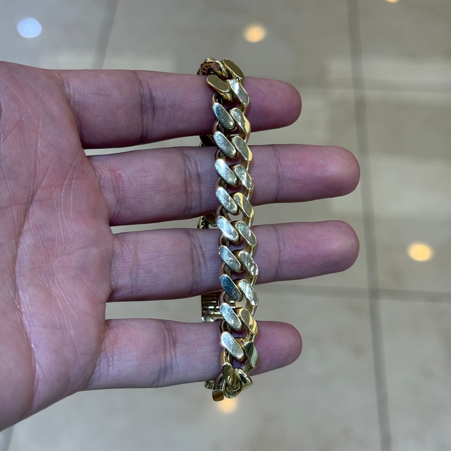 14k 11mm Monaco Bracelet
