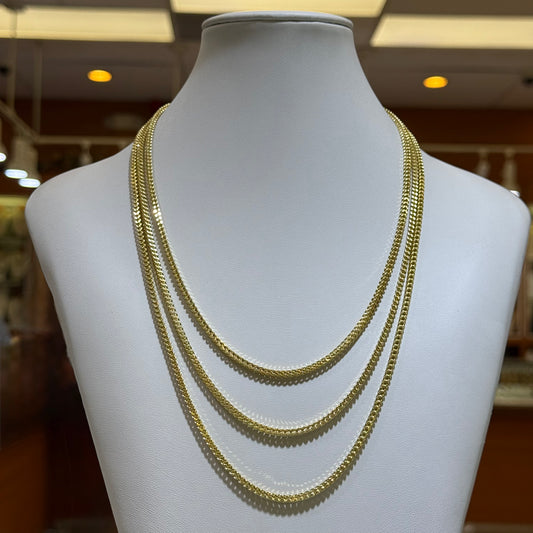 14k 3mm Franco Chain