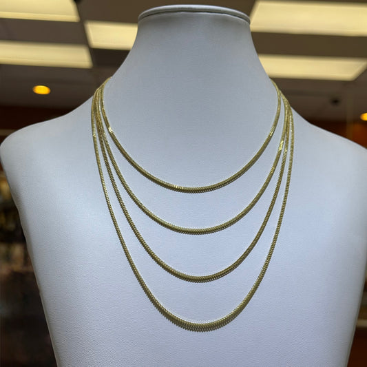 14k 1mm Franco Chain