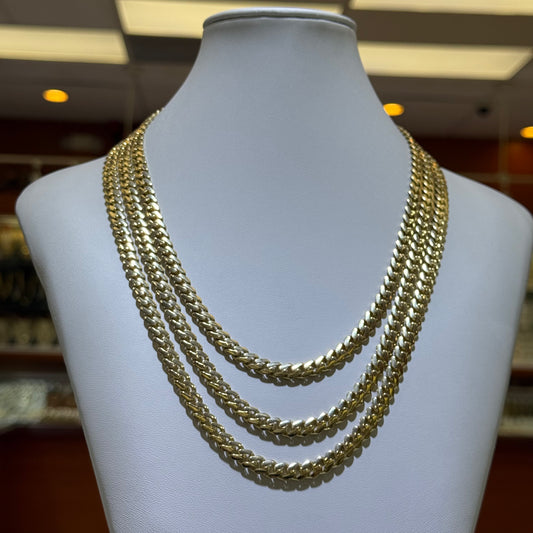 14k 7mm Monaco Chain