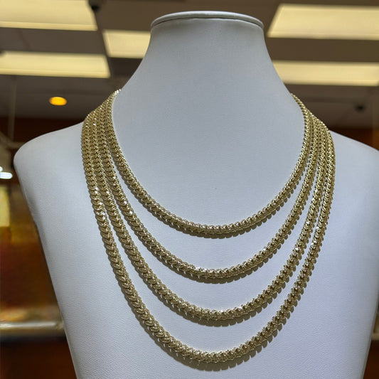 14k 5mm CZ Monaco Chain