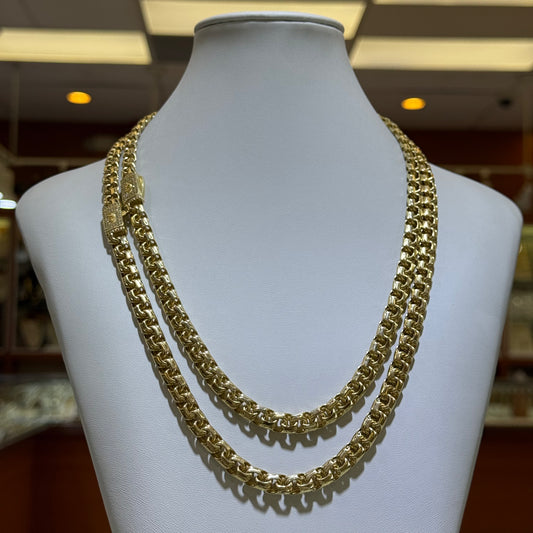 14k 8mm Chino Link Chain