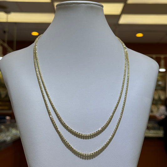 14k 2mm Icy Link Chain