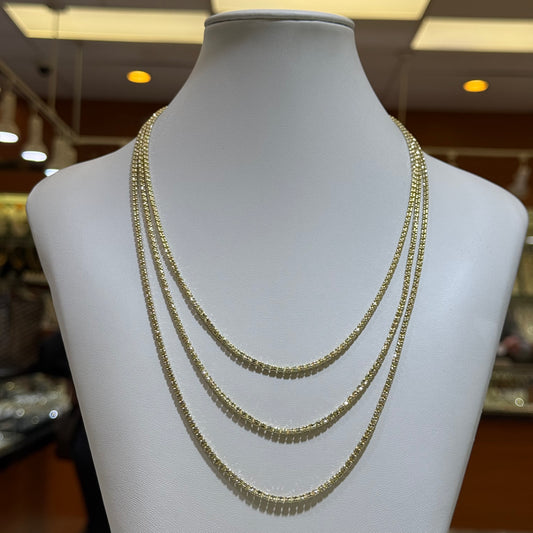 10k 2mm Icy Link Chain