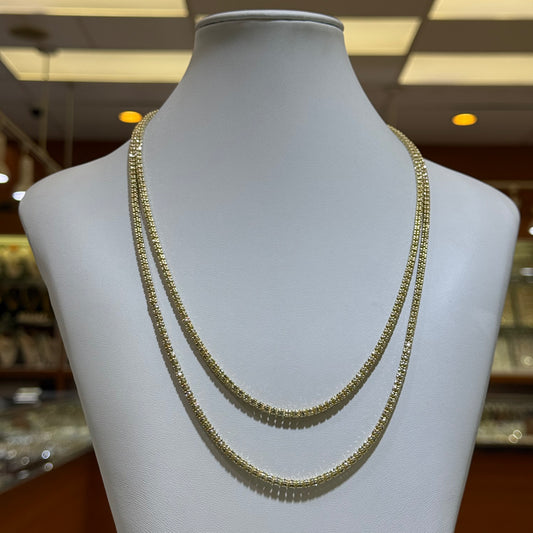 10k 4mm Icy Link Chain