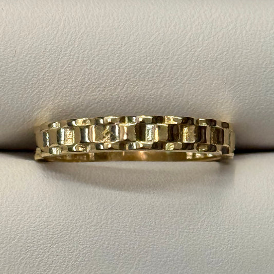 14k 3mm Presidential Link Ring