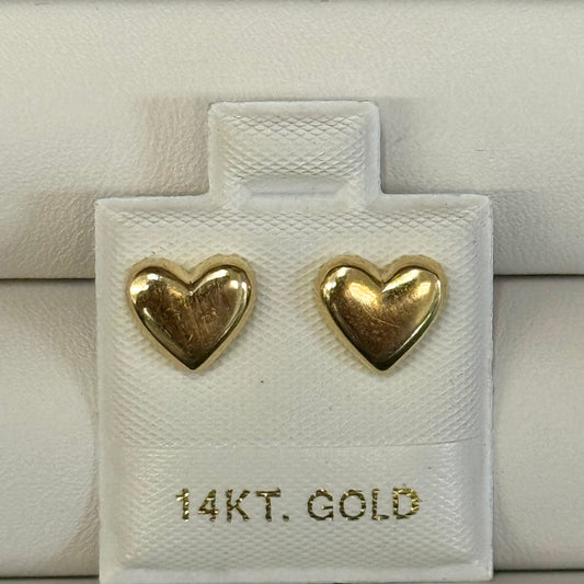 14k Heart Earrings