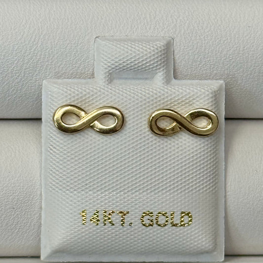 14k Mini Infinity Earrings