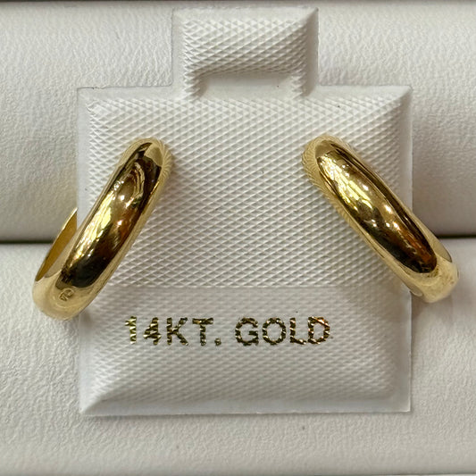 14k Hoops