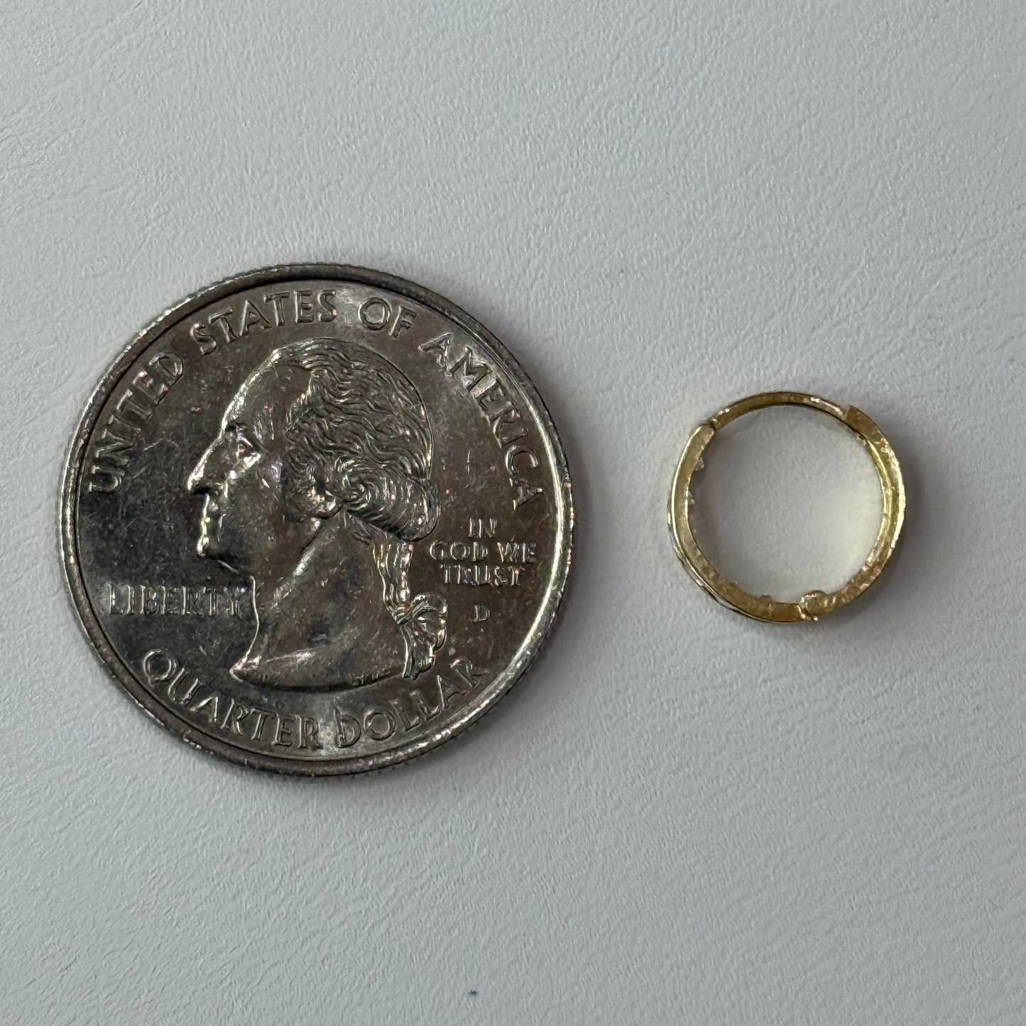 14k Mini Cz Hoops
