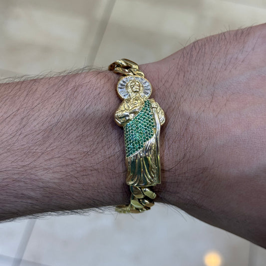 14k 11mm San Judas Bracelet