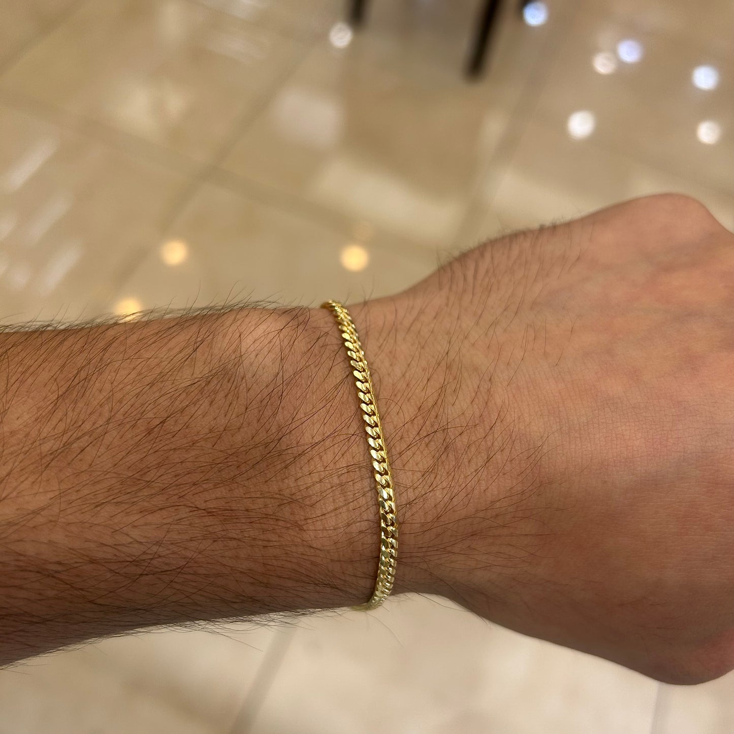 14k 3mm Solid Miami Cuban Bracelet