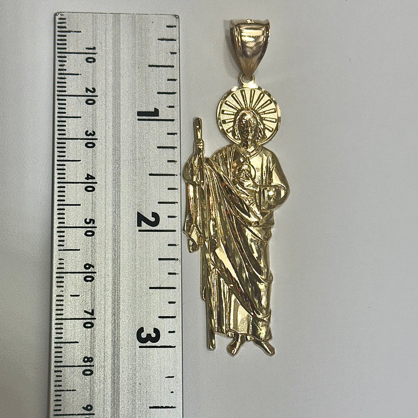 14k Yellow Gold San Judas Pendant