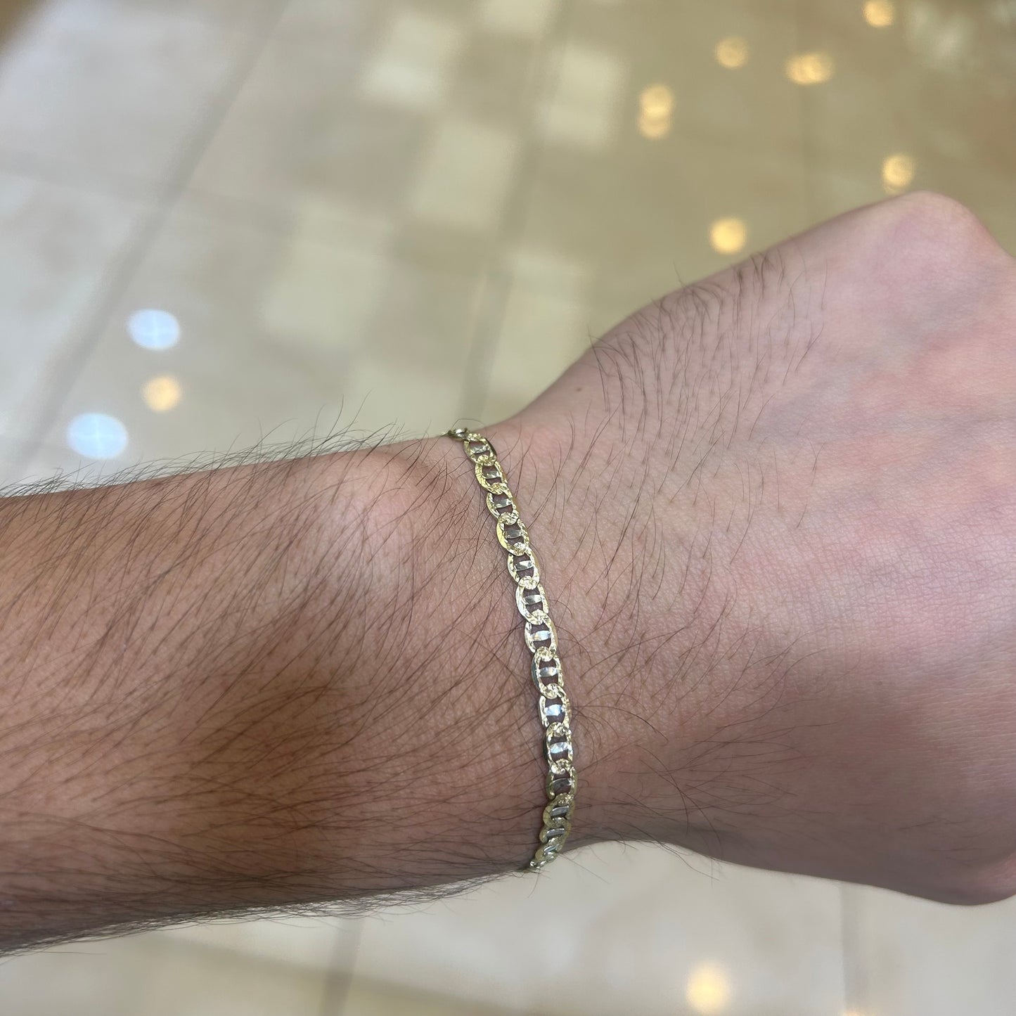 14k 4mm Mariner a Bracelet