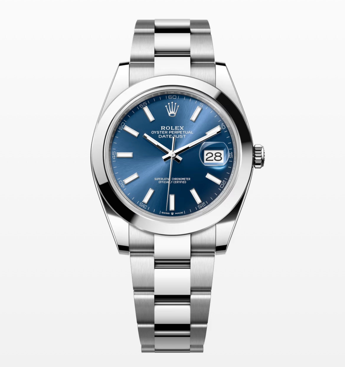 New 41mm Blue Stick Datejust