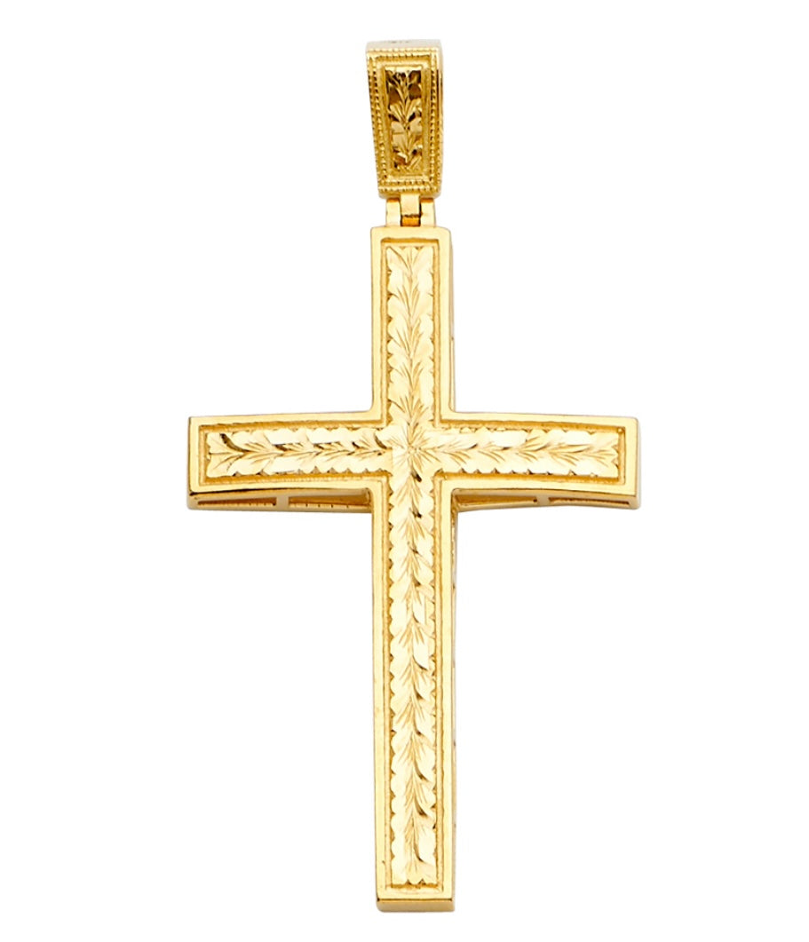 14k Yellow Gold Cross