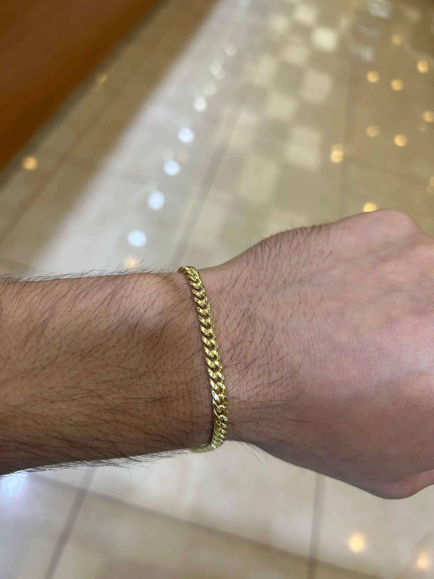 14k 5mm Semi Solid Miami Cuban Bracelet