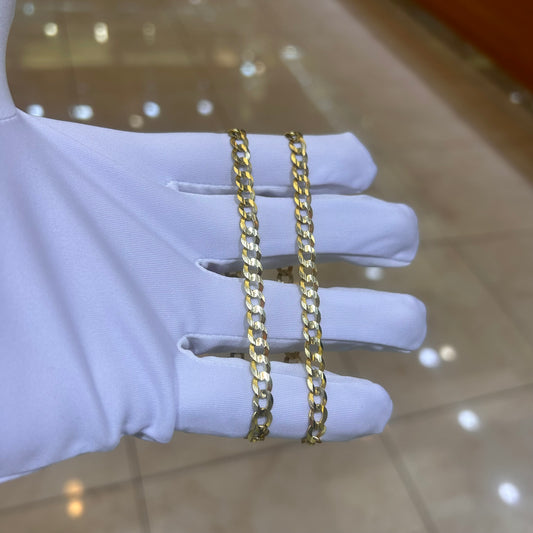 14k 6mm Solid Cuban Bracelet