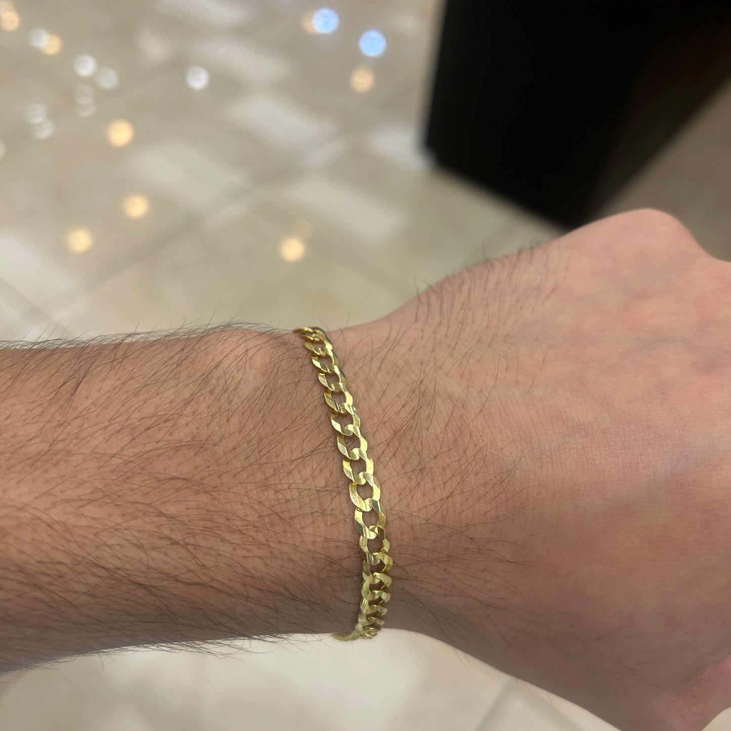 14k 6mm Solid Cuban Bracelet