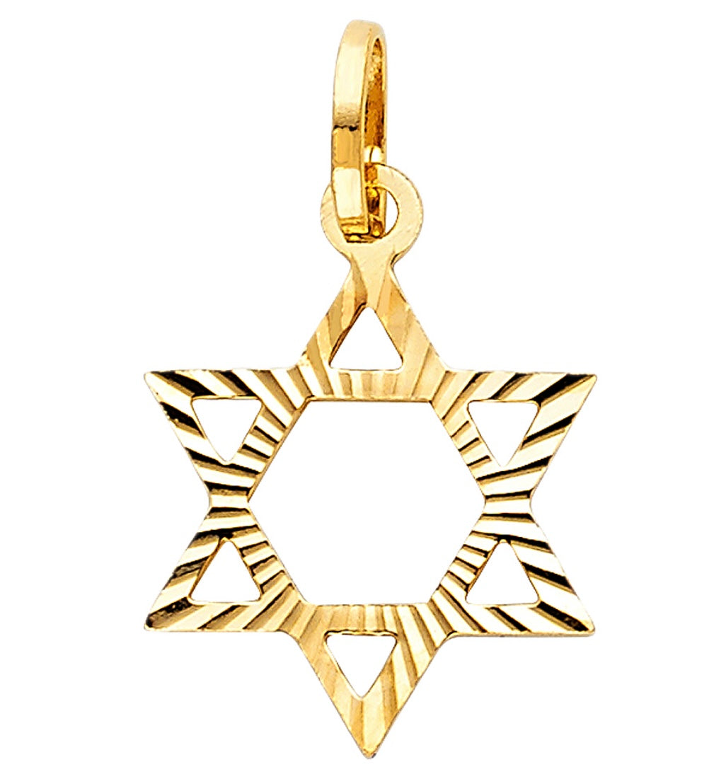 14k Star Of David Pendant