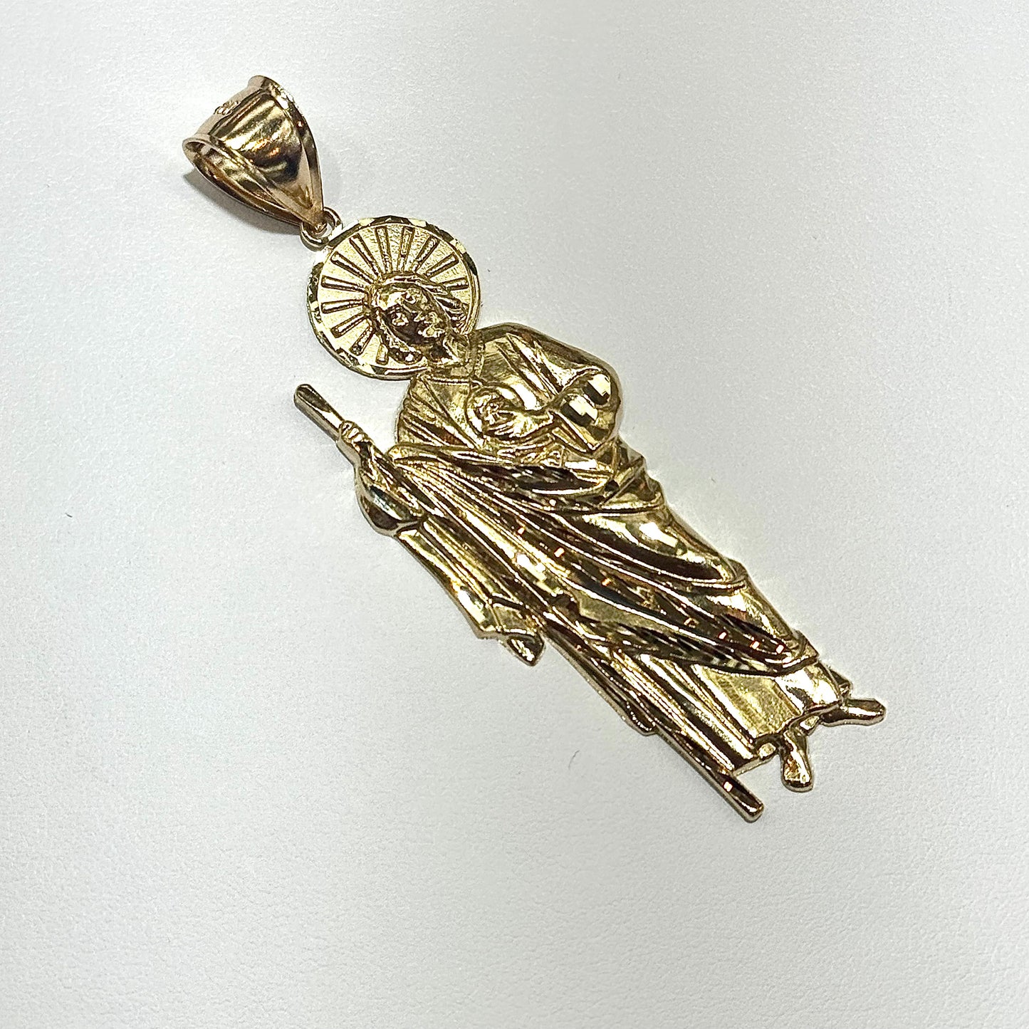 14k Yellow Gold San Judas Pendant