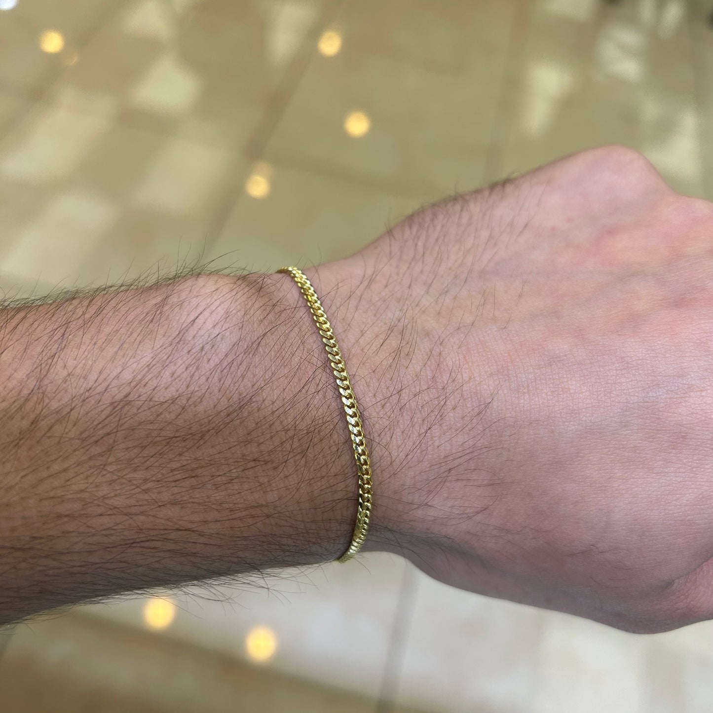 14k 2mm Solid Miami Cuban Bracelet