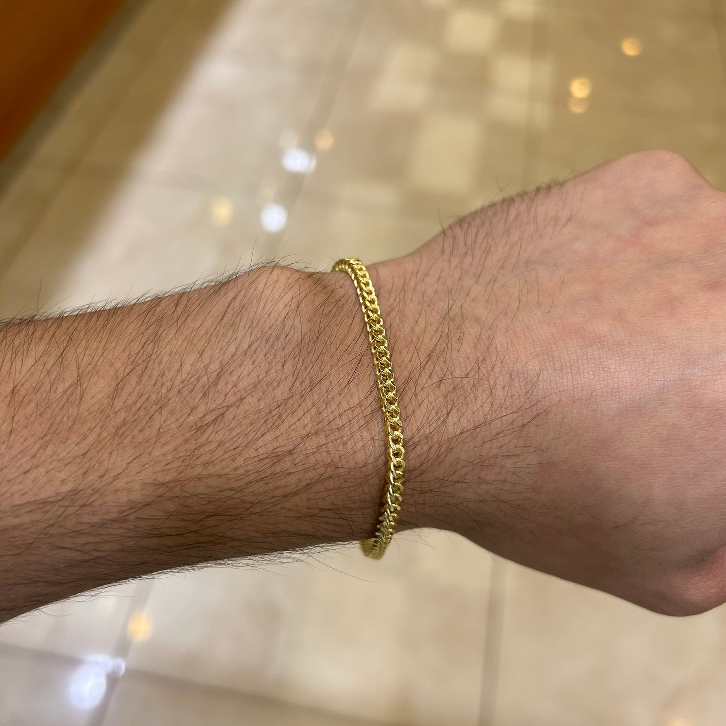 14k 3mm Franco Bracelet