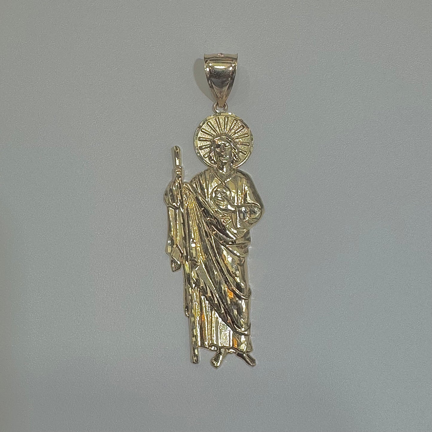 14k Yellow Gold San Judas Pendant