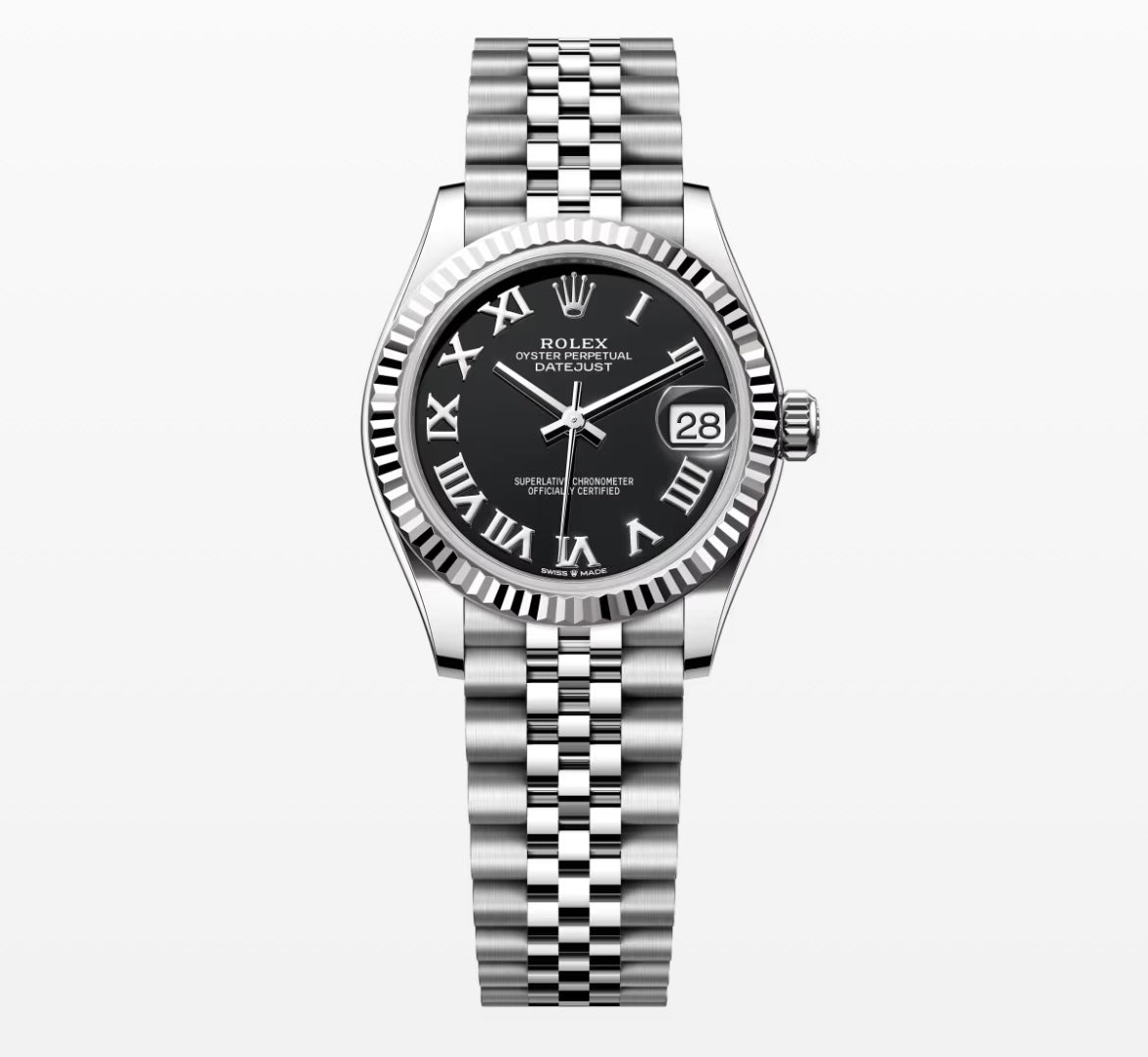 New 31mm Black Roman Datejust