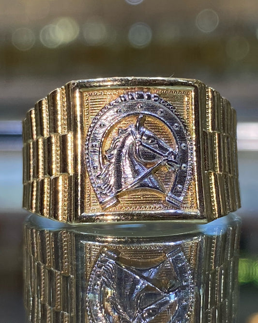 14k Men’s Horse Shoe Ring