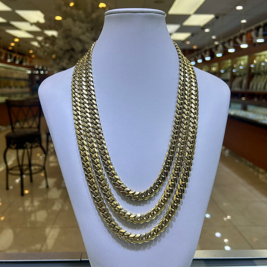 14k 10mm Solid Miami Cuban Chain