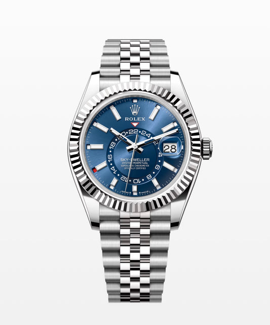 New Stainless Steel Blue Dial Sky-Dweller