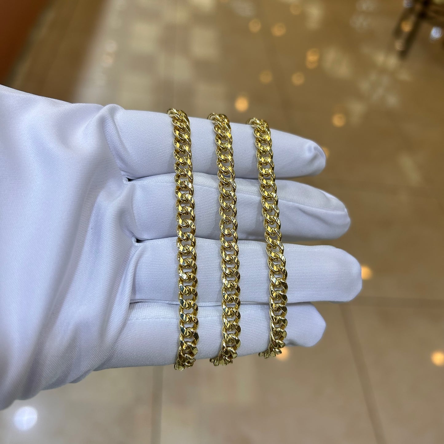 10k 6mm Hollow Miami Cuban Bracelet