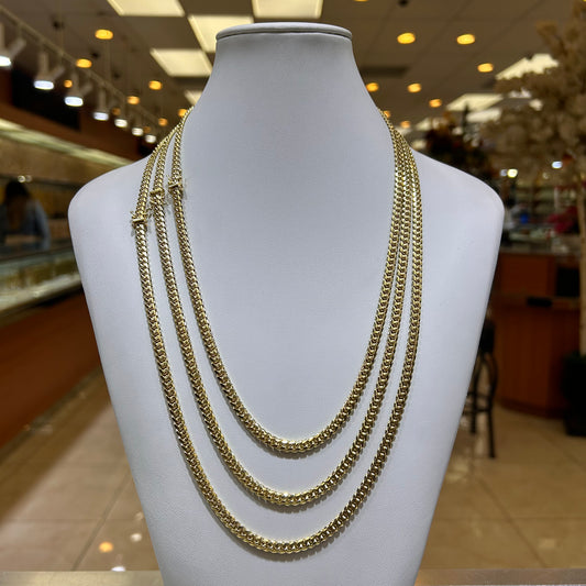 14k 5mm Solid Miami Cuban Chain