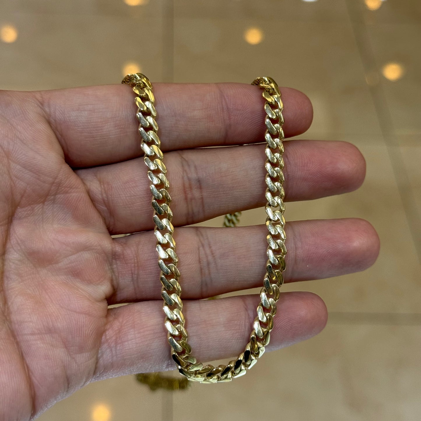 14k 5mm Monaco Chain