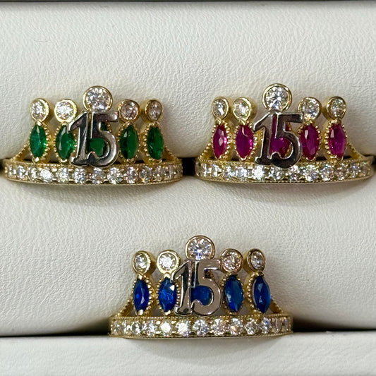 14k 15 Crown RIng