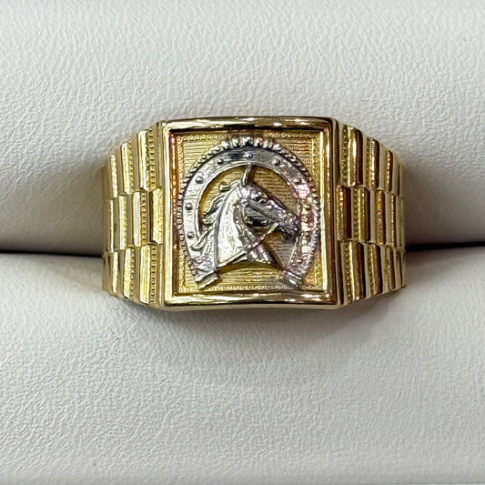 14k Horse Shoe Ring