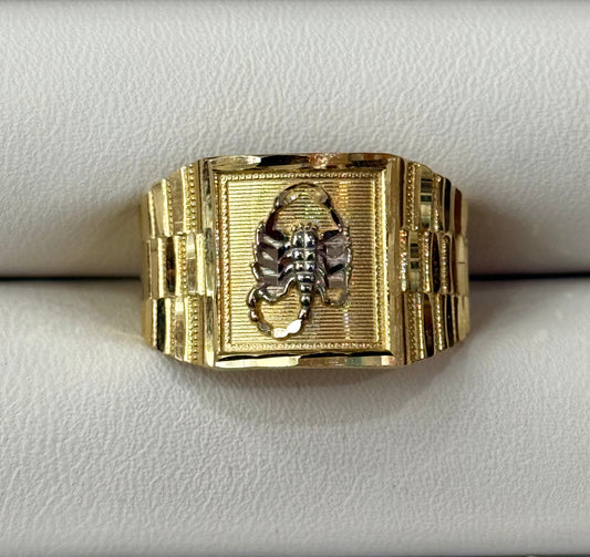 14k Scorpion Ring