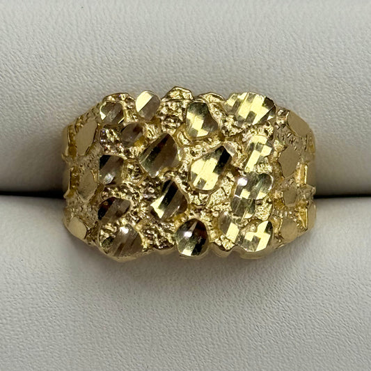 14k Large Nugget Ring