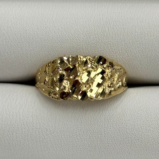 14k Small Nugget Ring